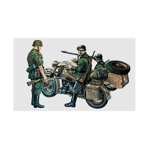 Bmw r75 with sidecar italeri #6